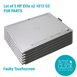 Lot of 5 For Parts HP Elite x2 1013 G3 i5-8250U 8GB RAM 256GB SSD Faulty Touchsc