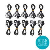 Lot of 10 Black 1.5m Power Cable IEC C13 Male to AUS 3 pin Plug Male