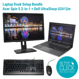 Acer Spin 5 13.3in BUNDLE i5-8265U 8GB RAM 256GB SSD Dell 24in Monitor Exc Cond