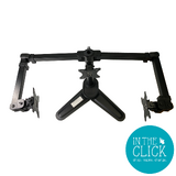 Generic Triple VESA Monitor Stand with Dual Arms & Weighted Free Standing Base