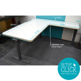 Bulk Lot Schiavello Krossi Hand Cranked Adjustable Height Corner Desk - Request a Quote