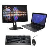 Acer Spin Laptop Desk Setup Bundle #2 | Dell UltraSharp 24-inch Monitor + Mouse + Keyboard