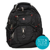 SWISSWIN SW8112 15in Laptop Backpack with 3.5mm Audio Cable; SHOP.INSPIRE.CHANGE