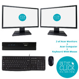 Acer Veriton N6640G i5-6500/8GB/256GB/2GB AMD + Two 22" Monitors(Acer V6 V226HQL)SHOP.INSPIRE.CHANGE