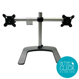 Atdec Dual/Single Monitor Desk Stand Silver Support Up To 2x 32inch