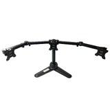 Generic Triple VESA Monitor Stand with Dual Arms & Weighted Free Standing Base
