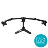 Generic Triple VESA Monitor Stand with Dual Arms & Weighted Free Standing Base