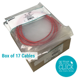 Box of 17 Panduit UTP28X2MRD CAT6A 2M Red UTP Solid Core; SHOP.INSPIRE.CHANGE