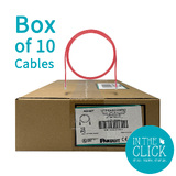 Cat 6A TX6A-SD 10GIG UTP Patch Cord, Red 3 Meter BOX OF 10 Cables, SHOP.INSPIRE.CHANGE