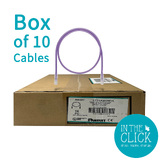 Cat 6A TX6A-SD 10GIG UTP Patch Cord, Violet 3 Meter BOX OF 10 Cables, SHOP.INSPIRE.CHANGE