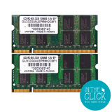 Unifosa 4GB RAM KIT (2x2GB) PC2-800 (DDR2 200-pin SO-DIMM)  SHOP.INSPIRE.CHANGE