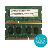 Apacer 4GB RAM KIT (2x2GB) PC3-8500 (DDR3204-pin SO-DIMM) AS02GFA06C7NBGC - SHOP.INSPIRE.CHANGE
