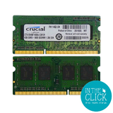 Crucial 8GB RAM KIT (2X4GB) PC3-1600 (204 PIN SO-DIMM) SHOP.INSPIRE.CHANGE